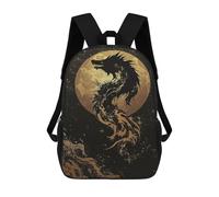 Mochila Infantil, Mochilas Escolares, Dragón Mochilas 3D Estampado Mochila Bolsa Mochila Escolar De Japanese Dragón Mochilas Para Niños Navidad Lunch Book Bag 17inch