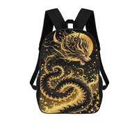Mochila Infantil, Mochilas Escolares, Dragón Mochilas 3D Estampado Mochila Bolsa Mochila Escolar De Japanese Dragón Mochilas Para Niños Navidad Lunch Book Bag 17inch