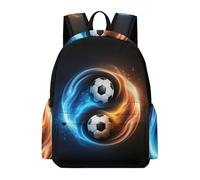 Mochila Infantil Motivo de Fútbol Tai Chi Niños 7-11 Años Mochila Fútbol Chica Clase 4, School Bag Cómoda Ligera Viaje Uso Diario Excursión Uso Diario Outdoor Viaje