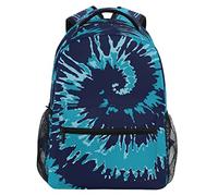 Mochila Infantil Navy Blue Tie Dye Pattern Mochila Escolar Resistente Bolsa De Viaje Unisex Mochilas Escolares para Mujeres Colegio Juveniles 29X40CM