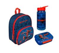 Mochila infantil para guardería, diseño de Spider-Man, Juego de 1 mochila, botella y fiambrera