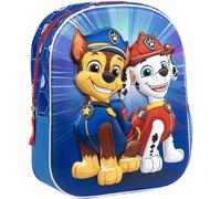 Mochila Infantil Patrulla Canina con Diseño 3D de Chase y Marshall - Mochila Escolar para Niños Fans de Paw Patrol Ideal para Guardería y Viajes