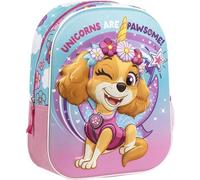 Mochila Infantil Patrulla Canina Skye Unicornio con Diseño 3D y Colores Pastel - Mochila Escolar para Niñas Fans de Paw Patrol Ideal para Guardería y Viajes
