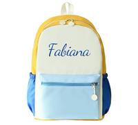 Mochila infantil personalizada, mochila bordada con nombre bordado, mochila escolar impermeable para niñas y niños, mochila escolar para la escuela primaria, mochila grande para niños, 41 cm × 28 cm