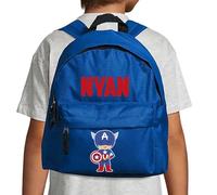 Mochila INFANTIL personalizada. Mochila infantil para el colegio. Personalizada con nombre. VUELTA AL COLE. Regalos personalizados. Diferentes modelos a elegir (Capitán América)