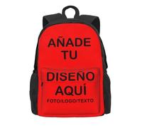 Mochila infantil personalizada para niñas y niños - Añade nombre, foto o logo - Mochila ligera ideal para escuela, viajes, guardería y actividades - Regalo único para cumpleaños o graduación