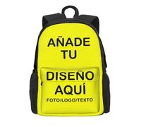 Mochila infantil personalizada para niñas y niños - Añade nombre, foto o logo - Mochila ligera ideal para escuela, viajes, guardería y actividades - Regalo único para cumpleaños o graduación