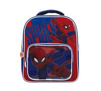 Mochila infantil Spiderman con bolsillo transparente 30x24,5x11cm