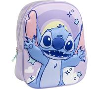 Mochila Infantil Stitch Disney Original con Diseño Morado y Arcoíris | Mochila Stitch Escolar Preescolar Niñas y Niños Resistente y Ligera