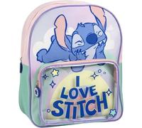 Mochila Infantil Stitch Medidas 25.0x30.0x12.0 cm para Niñ@s con Asas Ajustables y Ergonómica | Mochila Infantil Comodidad y Ajuste con Espacio, Material Resistente y Fácil de Limpiar