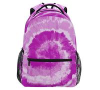 Mochila Infantil Tie Dye Boho Magenta Purple Pattern Bolsa De Viaje Resistente Mochila Escolar Unisex Bolsa De Deporte para Universitaria Juveniles Colegio 29X40CM