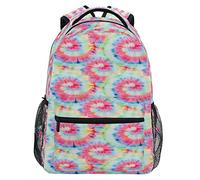 Mochila Infantil Tie Dye Swirled Aquarelle Pattern Bolsa De Deporte Moderna Mochila Escolar Resistente Mochilas Escolares para Universitaria Juveniles Mujeres 29X40CM