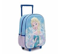 Mochila infantil trolley 3d frozen elsa niña - mochila con ruedas esc