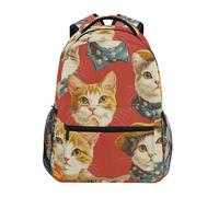 Mochila Infantil Western Cat Red Bolsa De Deporte Moderna Mochilas Escolares Unisex Bolsa De Viaje para Mujeres Colegio Juveniles
