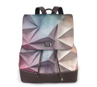 Mochila informal de piel con diseño de piedra que cambia de color, para el trabajo