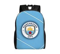 Mochila informal y portátil de gran capacidad del Manchester City WFC para hombre, ideal para la escuela