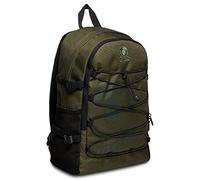 Mochila Invicta de un solo compartimento, activa, verde militar, escolar y de ocio