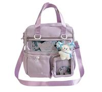 Mochila Itabag Bolso De Hombro Transparente Escolar Transparente Gran Capacidad 3 Vías para Mujeres Y Niñas Hombro