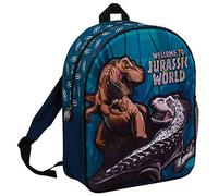 Mochila Jurassic World para niños con diseño de Tiranosaurio Rex, mochila para la escuela, mochila de almuerzo, mochila de vuelta al cole, Azul, talla nica