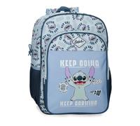 Joumma Disney Stitch Keep Going Mochila Escolar Azul 30x40x13 cm Poliéster 15,6L