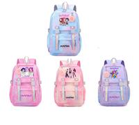 Mochila KPop Demon Hunters para estudiantes universitarias, chicas de secundaria, chicas de preparatoria, versátil, adecuada para uso diario al aire libre same as picture