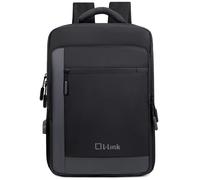 Mochila L-Link LL-15.6 Repelente Agua Salida USB Acolchada Gris 470g 15.6"