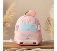 Mochila Lässig Tiny Drivers Camión de helados rosa 3,5 L | personalizable – Sin personalización
