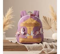 Mochila Lässig Tiny Drivers Carrusel Lila 3,5 L a partir de 2 años
