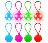 Mochila LED intermitente escolar, 8 reflectores LED para niños, luz de seguridad, reflectores escolares, impermeables, luz reflectante, para mochila, correr, caminar, correr