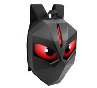 Mochila LED para Motocicleta, Segura y Cómoda, de Gran Capacidad, Portátil, Resistente Al Agua, Rígida, Negra, para Montar, Viajar, Fiestas, Ciclismo