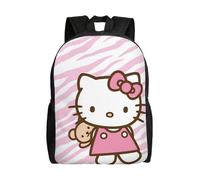 Mochila ligera de Hello Kitty para viajes al aire libre, para niños, de gran capacidad, con estampado,