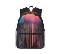 Mochila ligera de lluvia arcoíris colorida para mujeres y hombres, mochila casual para viajes, trabajo, bolsa de laptop para viajes diarios