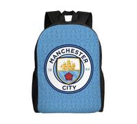 Mochila ligera del Manchester City para viajes al aire libre, para niños, de gran capacidad, con estampado,