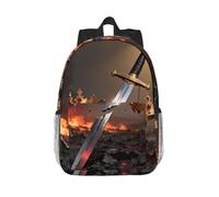 Mochila ligera para portátil Broken Sword Crown de 15 pulgadas | Resistente al agua, ergonómica. Correas acolchadas. Se adapta a portátiles de 15 pulgadas.