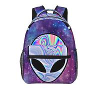 Mochila Ligera para Viajes Deportivos Correr Gran Capacidad Multiusos Antirrobo Mochila, Alien Y Ufo Space Universe Art Travel and Sport Mochila Mochila