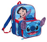 Mochila Lilo y Stitch con Bolsa de Almuerzo para niños, Mochila Escolar, Juego de Almuerzo Aislado a Juego de 2 Piezas