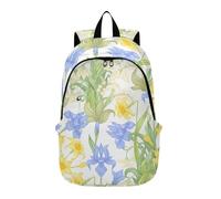 Mochila linda con estampado animal para mujer casual delicada floral sueño artículo personal bolsa de viaje, Sueños florales delicados, 12.2 x 7.5 x 19.3 pulgadas, Clásico, Delicados sueños florales