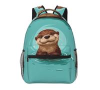 Mochila Lindas Nutrias Animales Mochilas Práctica Backpack Campamento Daypack para Senderismo Aire Libre Escolar