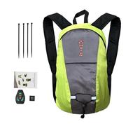 Mochila luminosa LED - Bolsa recargable USB, Bolsa portátil de alta visibilidad | Mochila de control remoto con 4 señales LED disponibles con indicador de dirección, mochila para una condu, amarillo