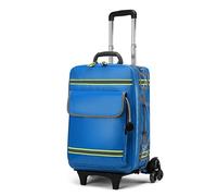 Mochila Medica Bolsa Emergencias Vacia, Bolsa médica de almacenamiento profesional con carro, Kit de rescate de emergencia impermeable de gran capacidad, para estudiantes de enfermería, terapeutas, mé