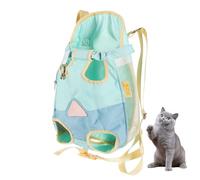 Mochila mensajera para mascotas - mochila para gatos portátil, mensajero de viaje sin manos | Correas cómodas ajustables, diseño plegable para senderismo, camping, viajes en avión y uso