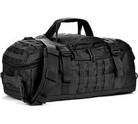 Mochila militar 3 en 1, bolsa de viaje para fin de semana, gimnasio, viajes, entrenamiento, despliegue, Negro -, Medium (45L), Bolsa de gimnasio 3 en 1