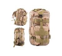 Mochila militar de senderismo BW, mochila de combate color caqui desierto, senderismo, acampada, Bundeswehr,