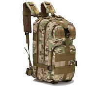 Lawaia Mochila Militar Hombre 25L Mochila de Asalto Molle Mochila Táctica Mochila de Combate Campamento de Senderismo al Aire Libre Multibolsillos Mochila de Pesca Caza Mochilas Senderismo 20L