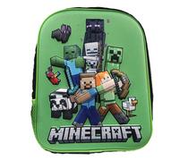 MOCHILA MINECRAFT - Mochila Escolar, con Diseño 3D, Ideal para Niños de Diferentes Edades, Cómoda y Versátil, Calidad y Resistencia, 30x24x8cm,FESPU
