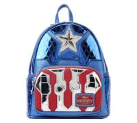 Mochila Mini De Cosplay Metálica De Capitán América De Loungefly Marvel