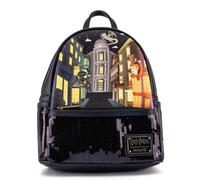 Loungefly Mochila Lentejuelas Callejon Diagon Harry Potter 26cm, Bolsos Peluche para Mujer, Multicolor, Talla única