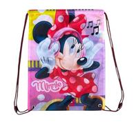 Mochila Minnie Mouse Disney para niña 43 x 32,5 cm 100% poliéster bolsa deporte con cordón ligero y resistente ideal para escuela, gimnasio y tiempo libre