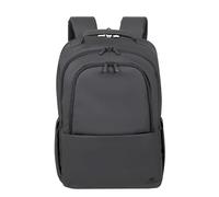 Mochila - Mochila ecológica de poliéster Recubierto, Compartimento Principal, Bolsillo Frontal, diseño Negro, Ideal para portátiles de hasta 15.6”* #*