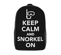 Mochila Mujer Snorkel Buceo Snorkel Deportes Mochila Versátil Impermeable Estampada Mochila Poliéster Bolso Mochila para Viajes, Hombres, Escuela, 43X32X14Cm